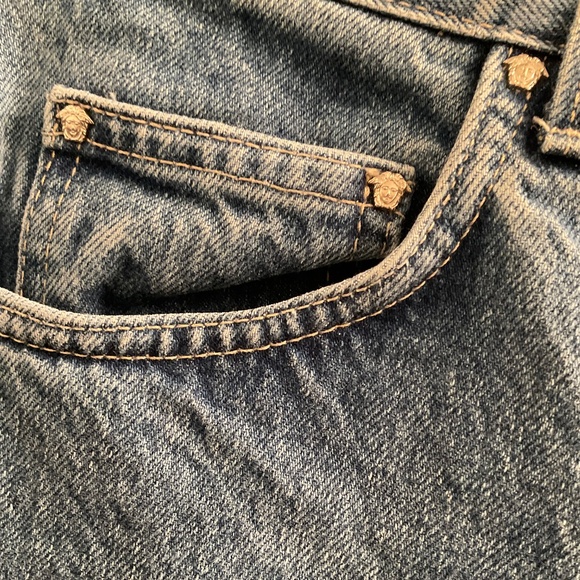 Vintage Versace Jeans Couture High Waisted Buttonfly Woman - Picture 4 of 9